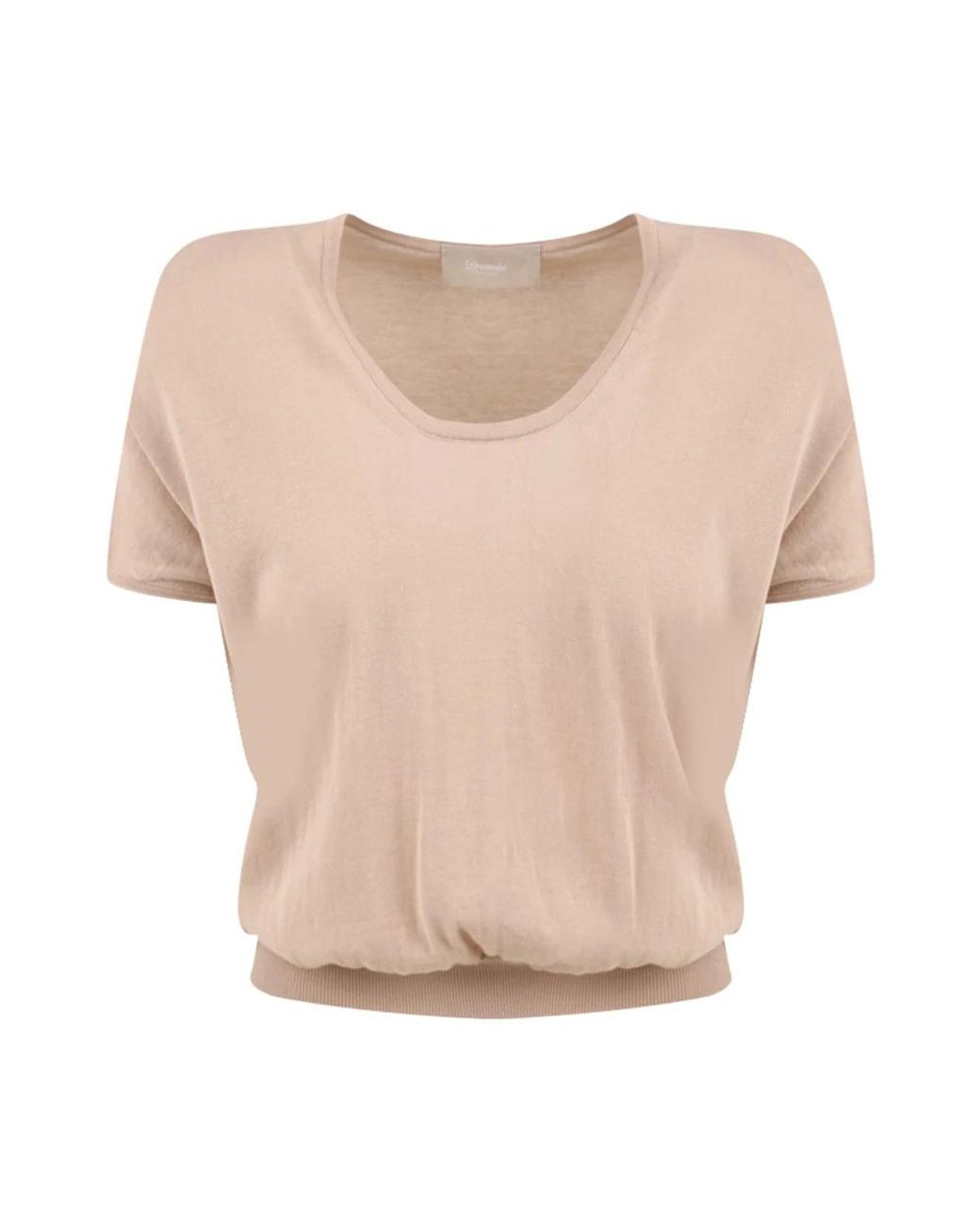 Drumohr Tops T-Shirt En Polo Collectie in het Natural