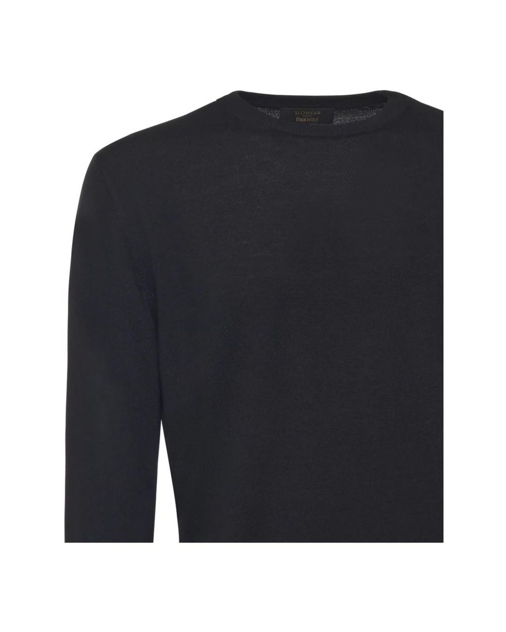 Zanone Blue Round-Neck Knitwear for men