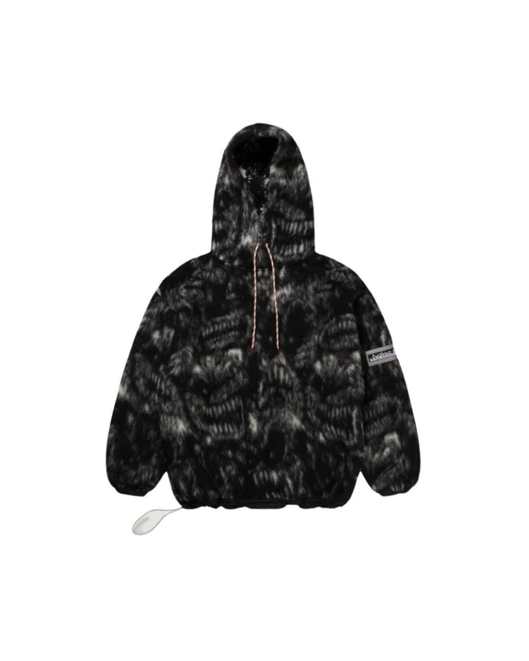 Aries Hoodies & Sweatvesten ,Zwart ,Katoen Oversized Monster Fleece Hoodie Pullover in het Black voor heren