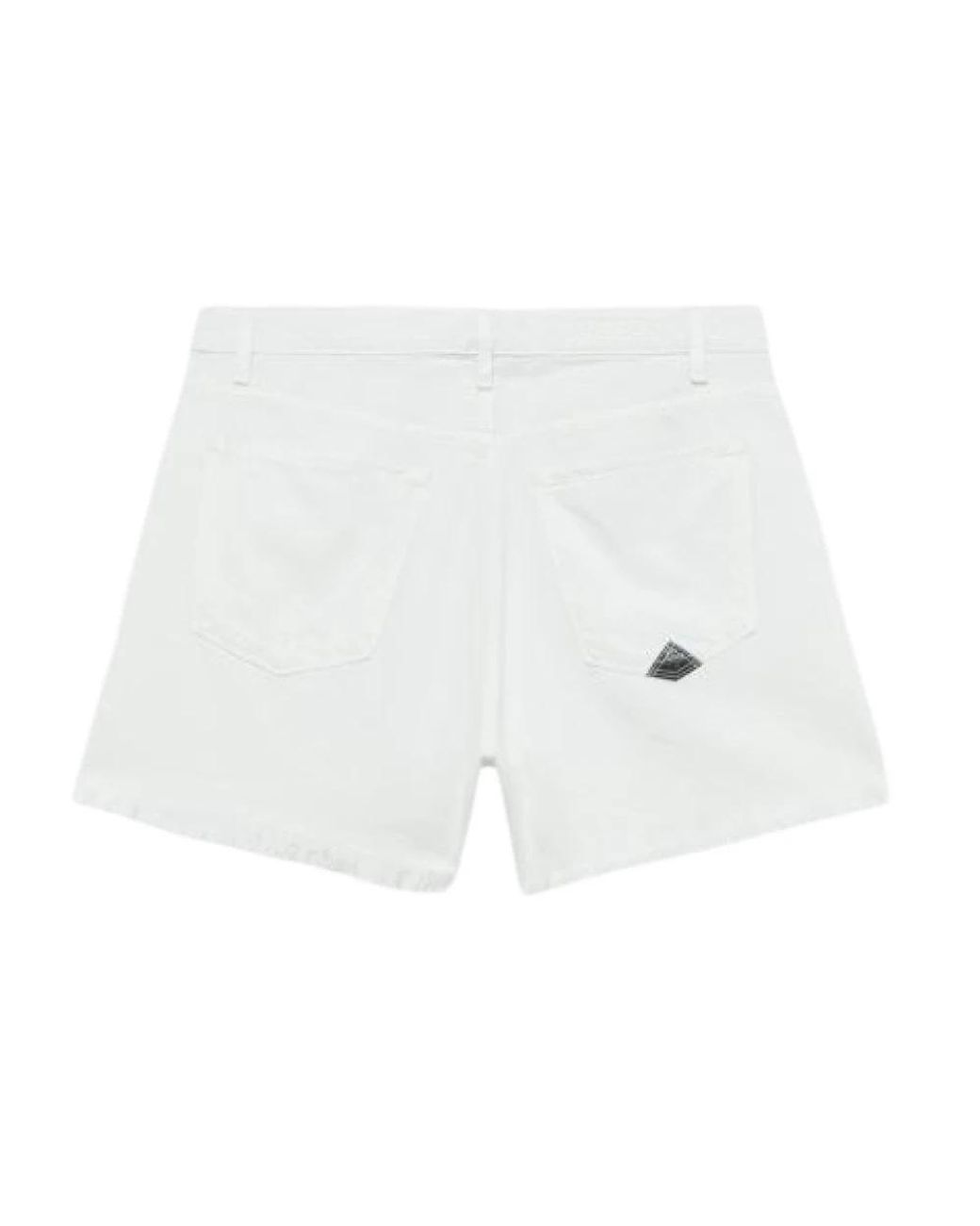 Roy Rogers White Denim Shorts