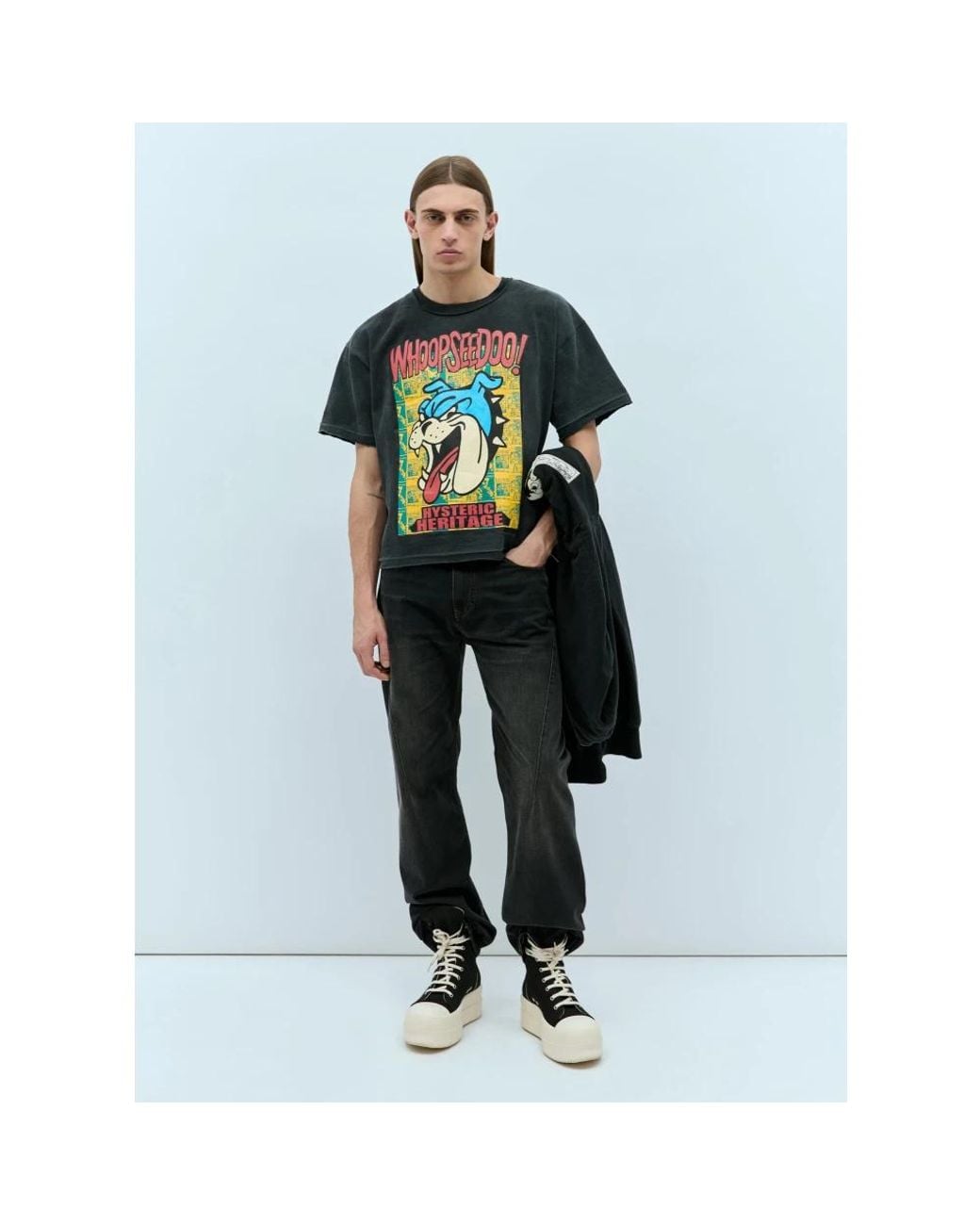 Hysteric Glamour Black T-Shirts for men