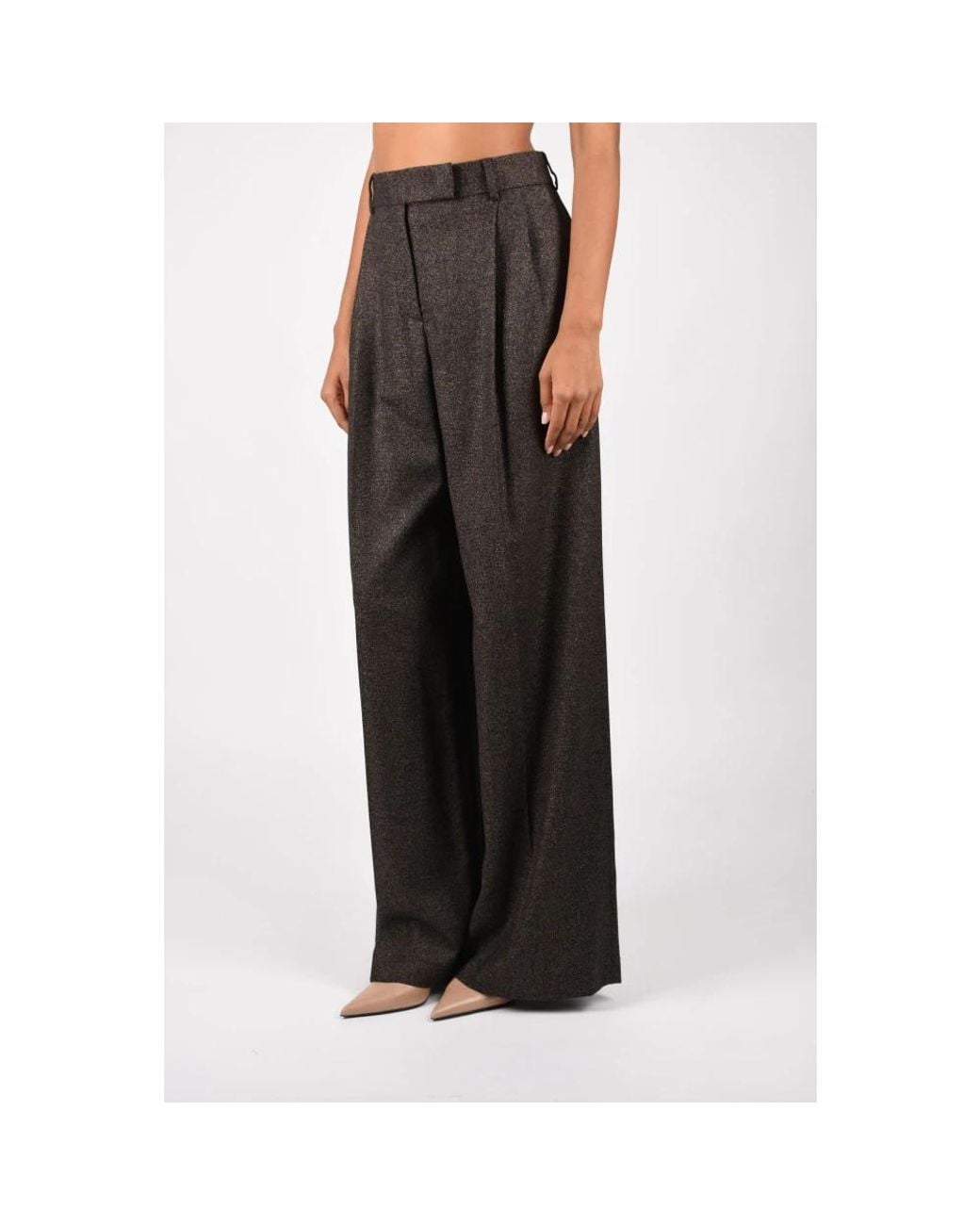 Wide Trousers MSGM de color Black