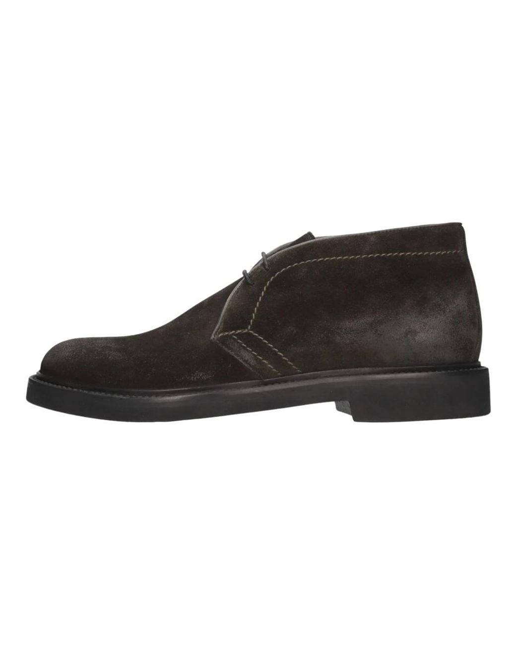Tagliatore Black Lace-Up Boots for men