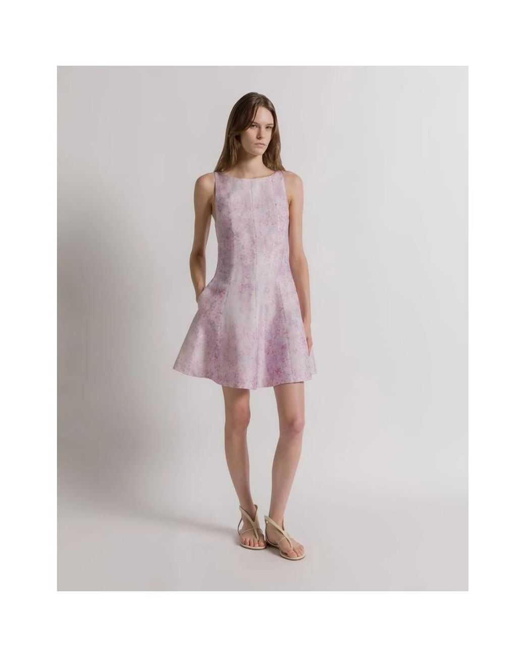 Alberta Ferretti Purple Short Dresses