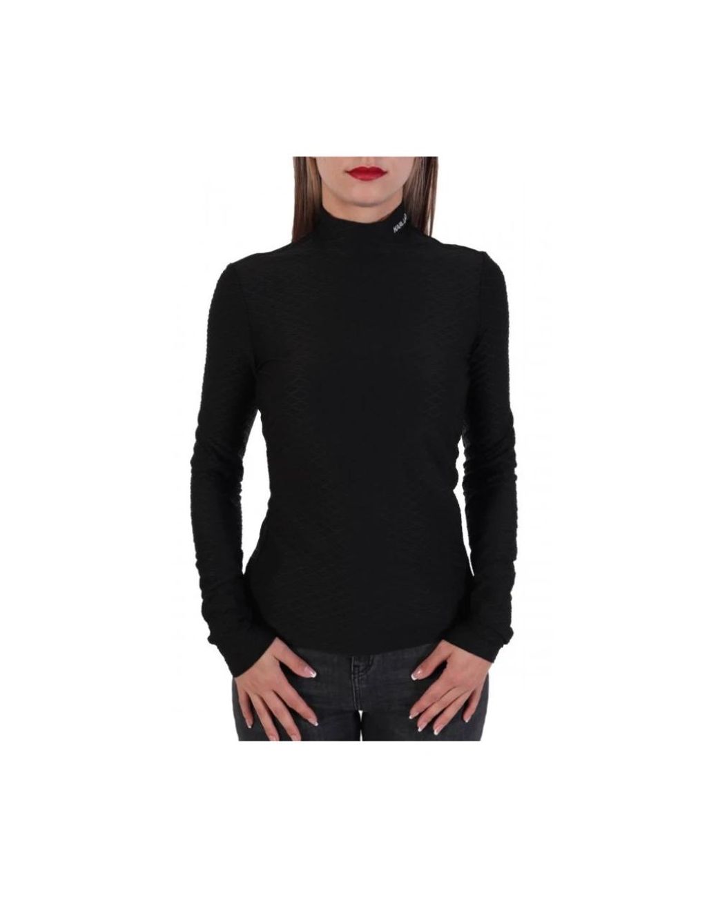 Karl Lagerfeld Black Long Sleeve T-Shirts