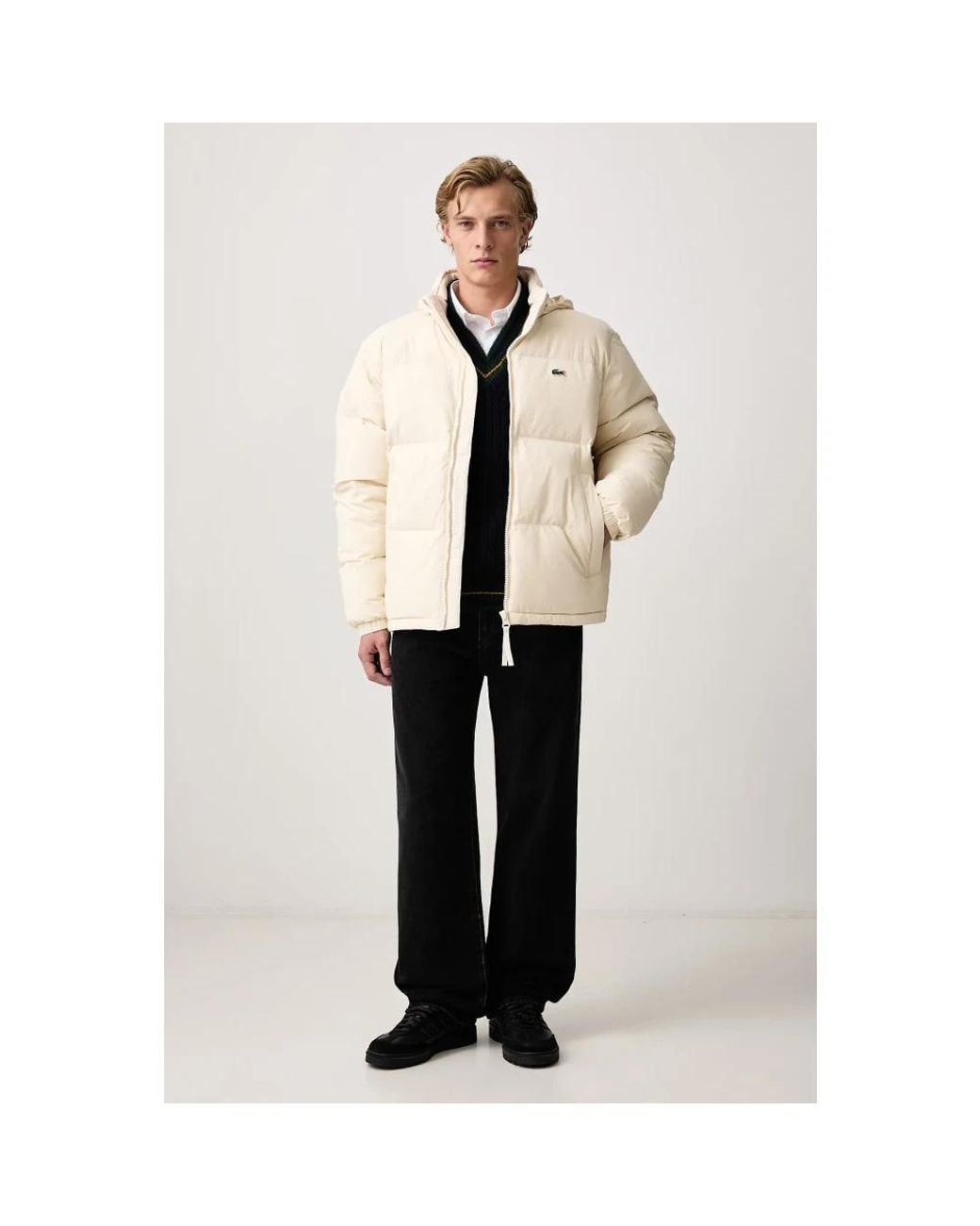 Down Jackets di Lacoste in Natural da Uomo