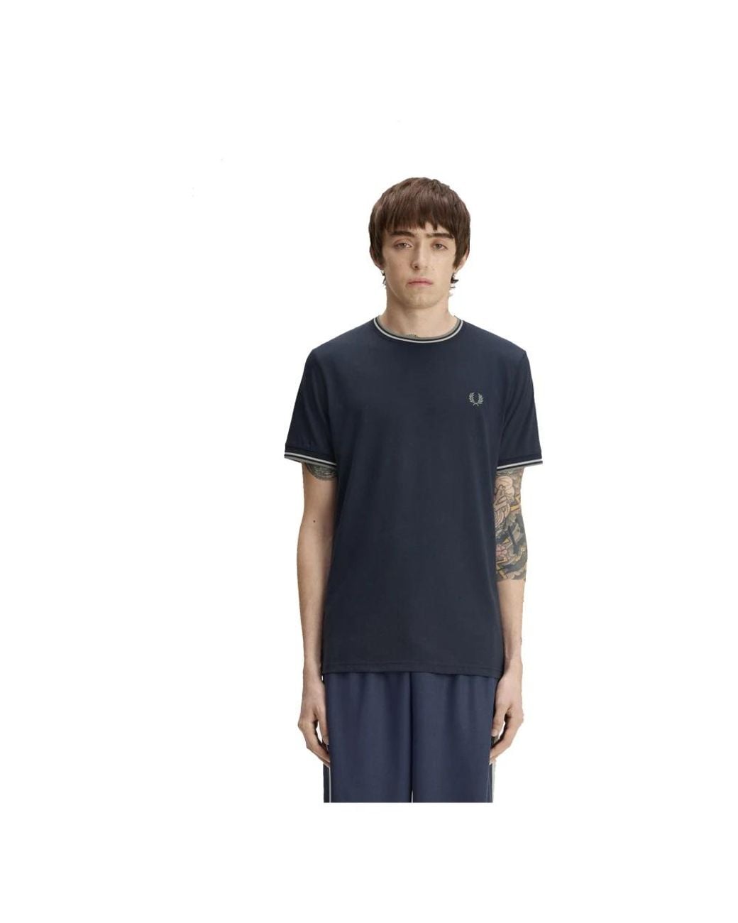 Fred Perry Blue T-Shirts for men