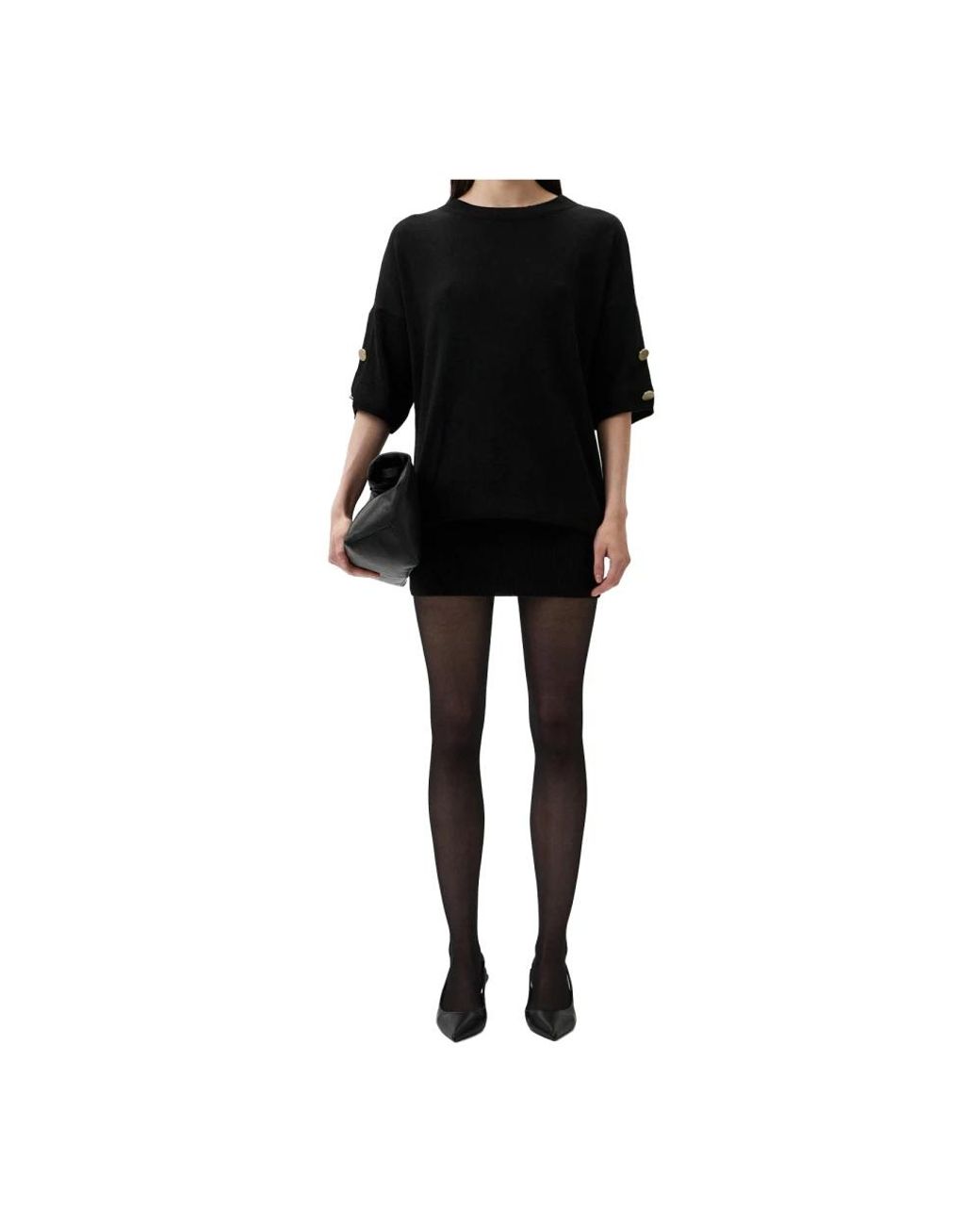 ARMANI EXCHANGE Black Knitted Dresses
