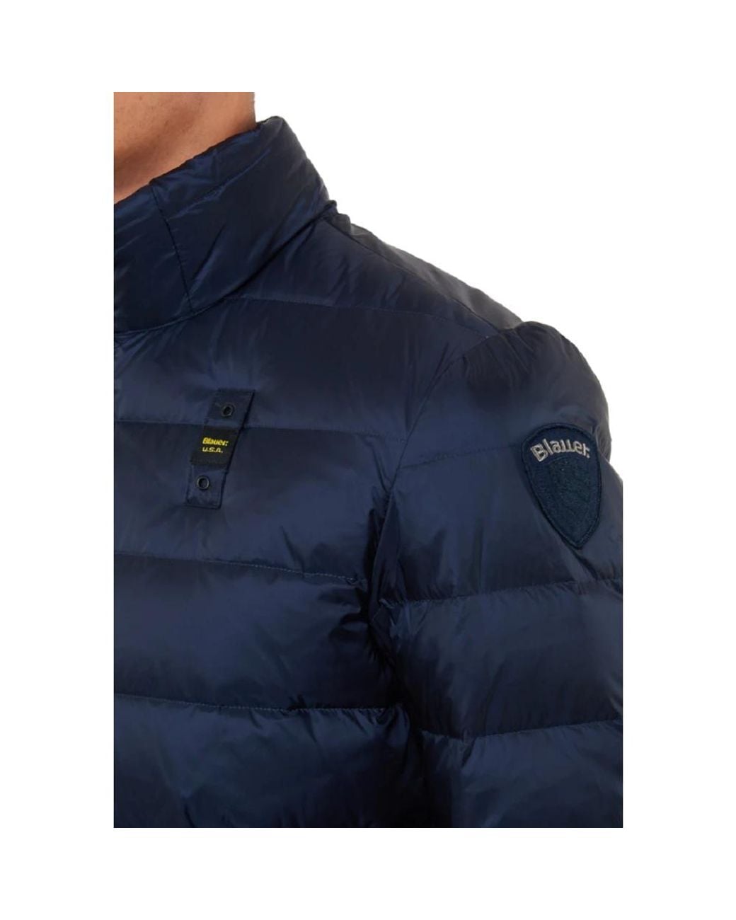Down Jackets Blauer de hombre de color Blue