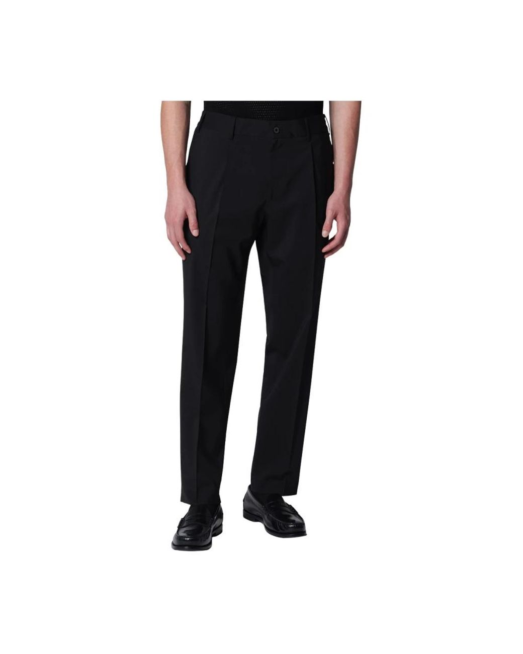 Santaniello Black Suit Trousers for men