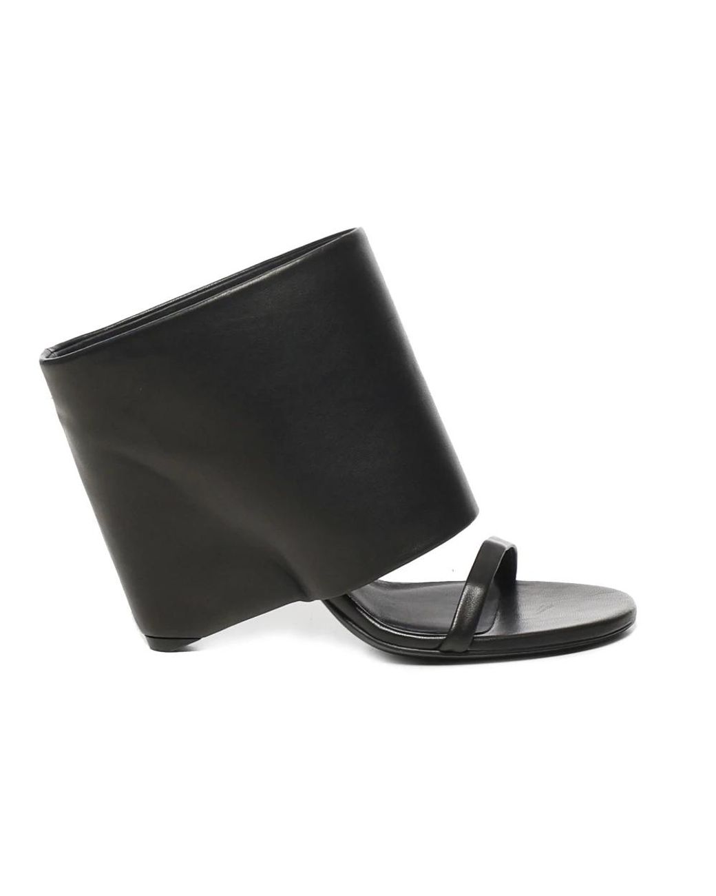 Courreges Black High Heel Sandals