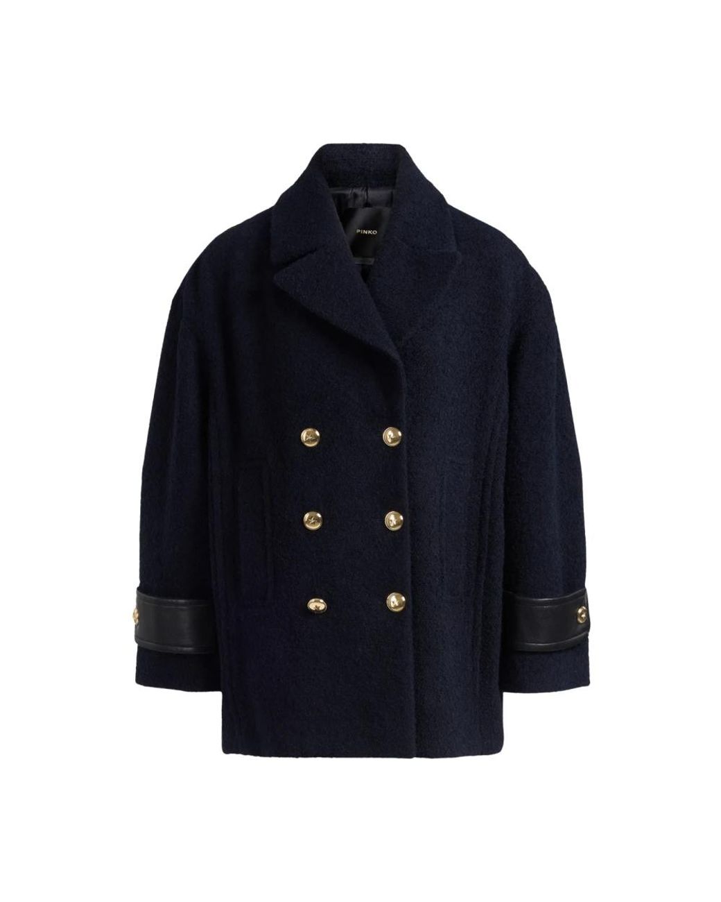 Double-Breasted Coats Pinko de color Blue