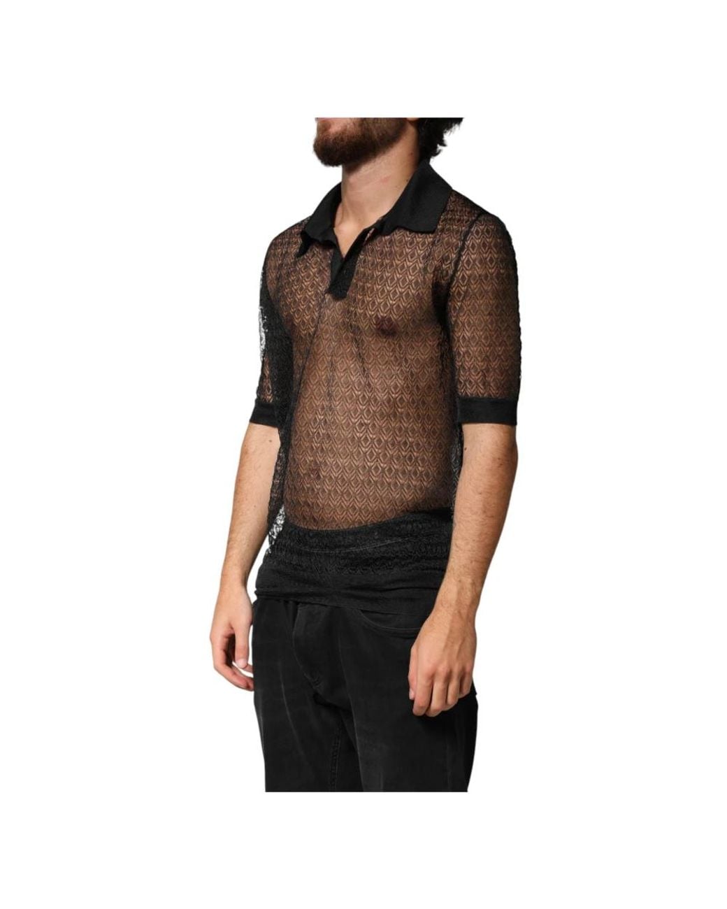 Dolce & Gabbana Polo Shirts in Black for Men | Lyst