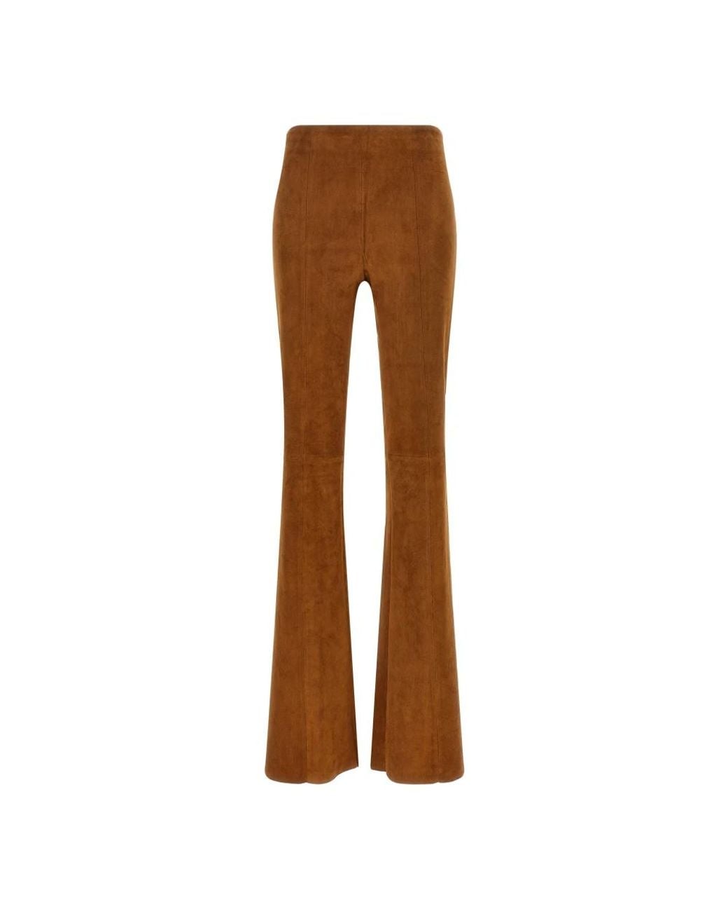 Stouls Brown Leather Trousers