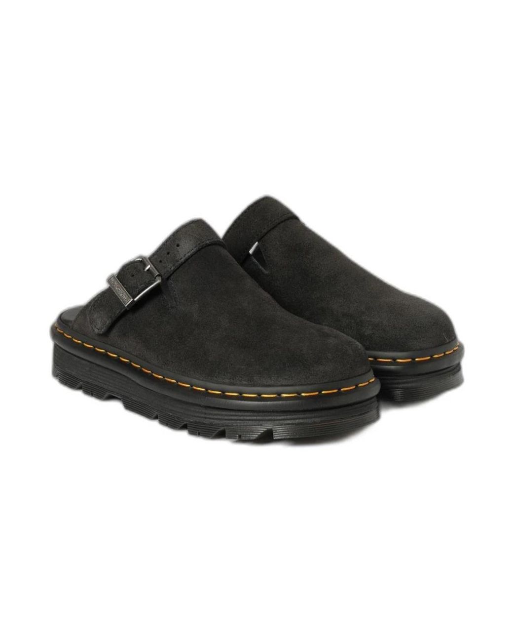 Dr. Martens Zebzag Suede Slingback Platform Mule in Black für Herren