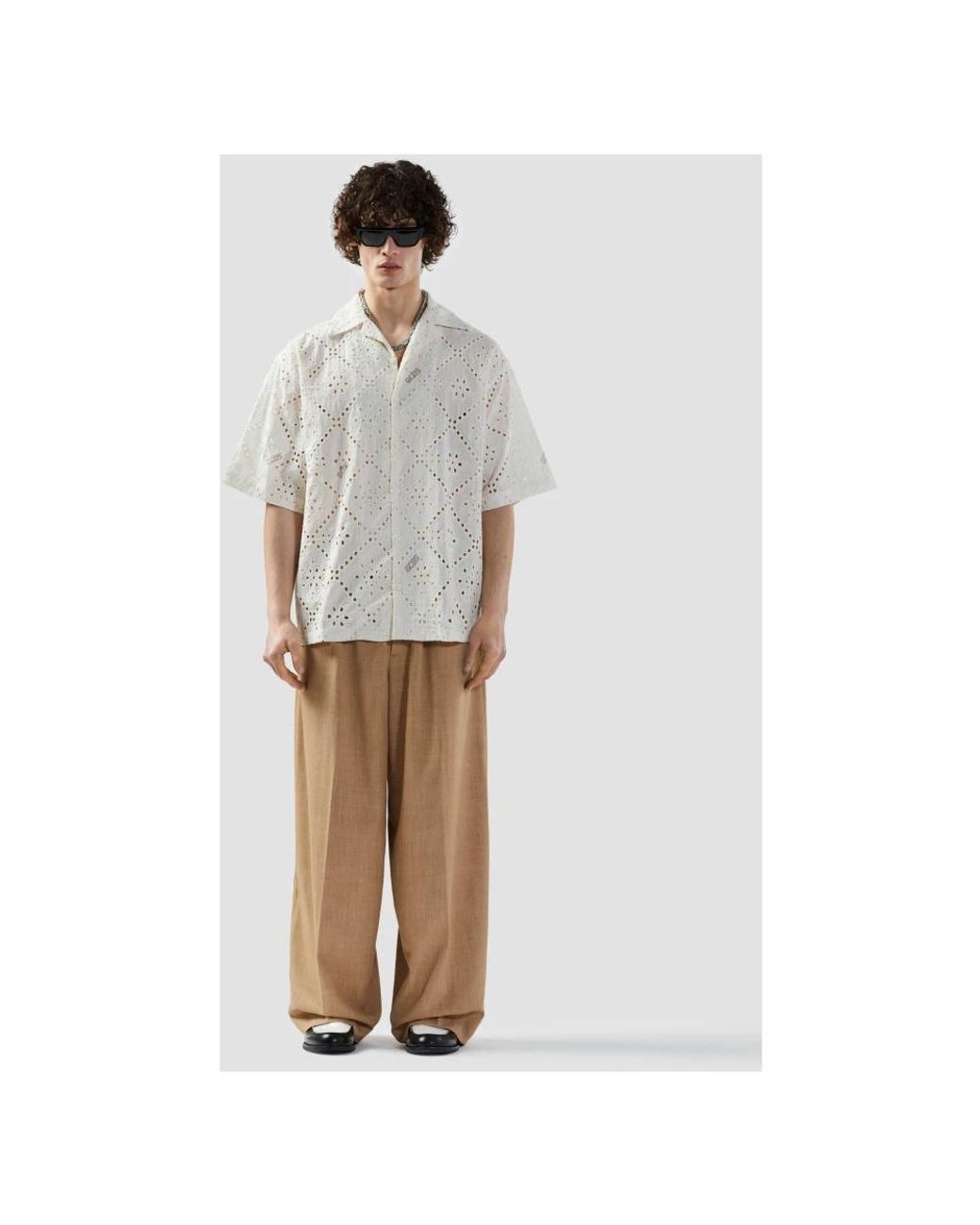 Gcds White Short Sleeve Shirts for men