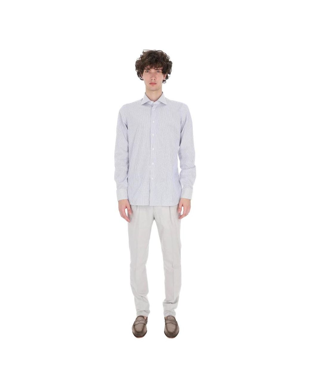 Borriello Blue Casual Shirts for men