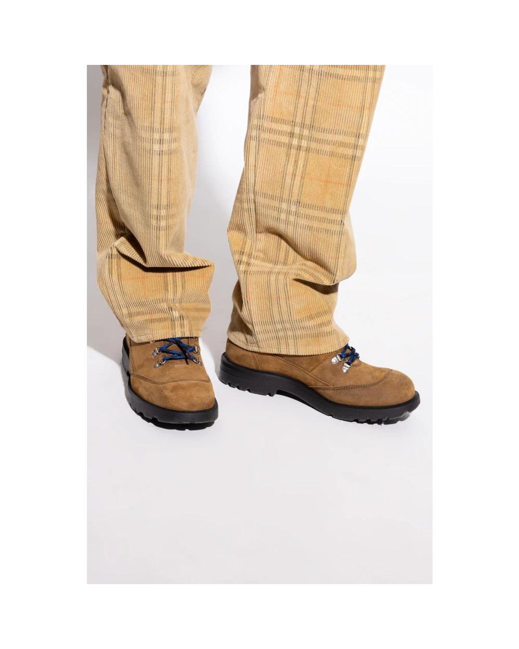 Burberry Brown Lace-Up Boots for men