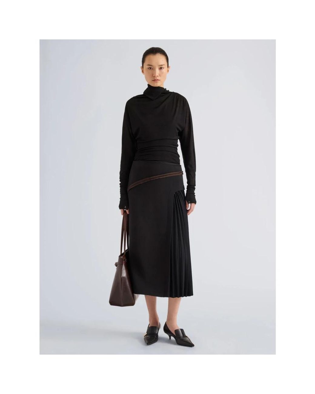 Proenza Schouler Black Long Sleeve T-Shirts