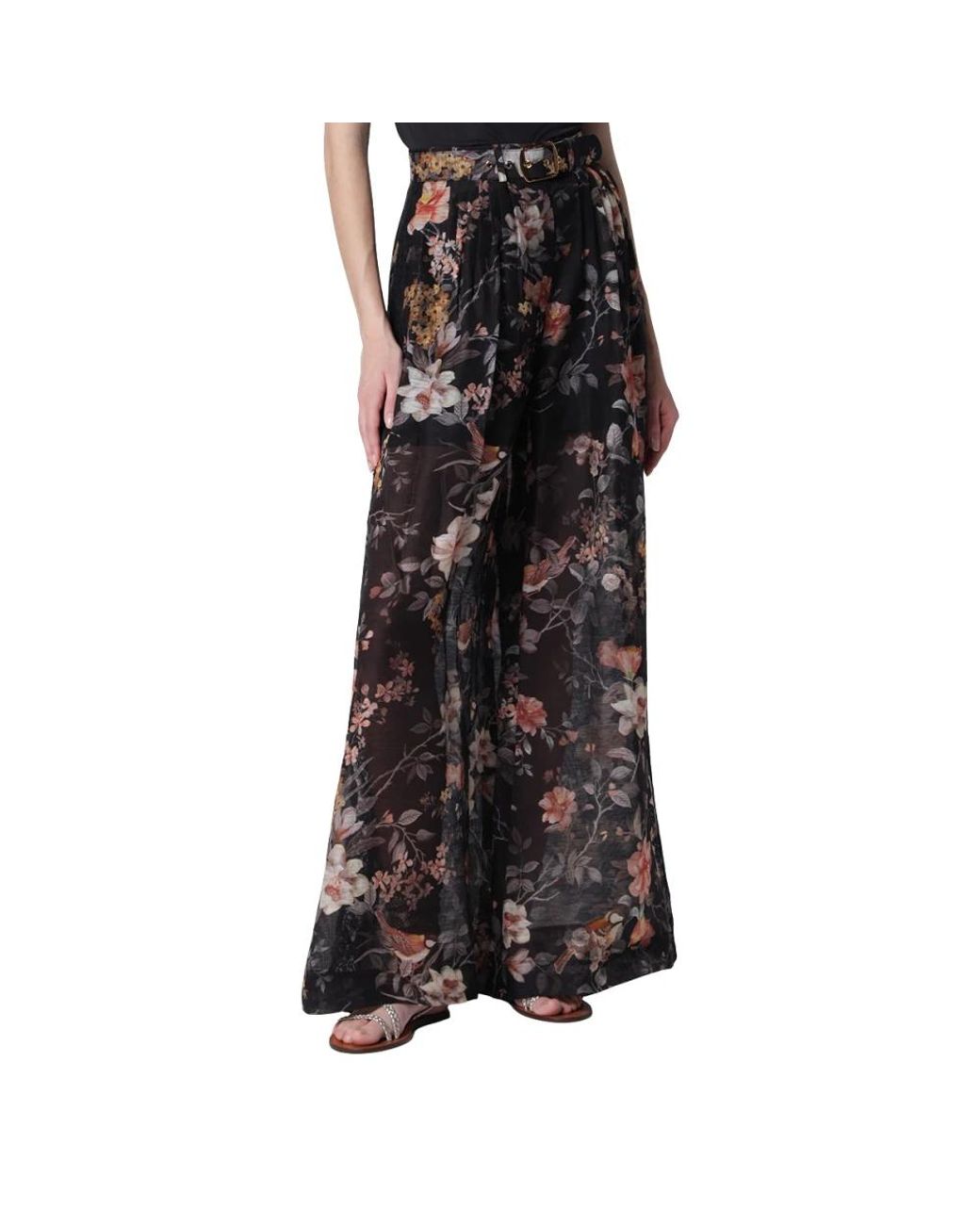 Zimmermann Black Wide Trousers