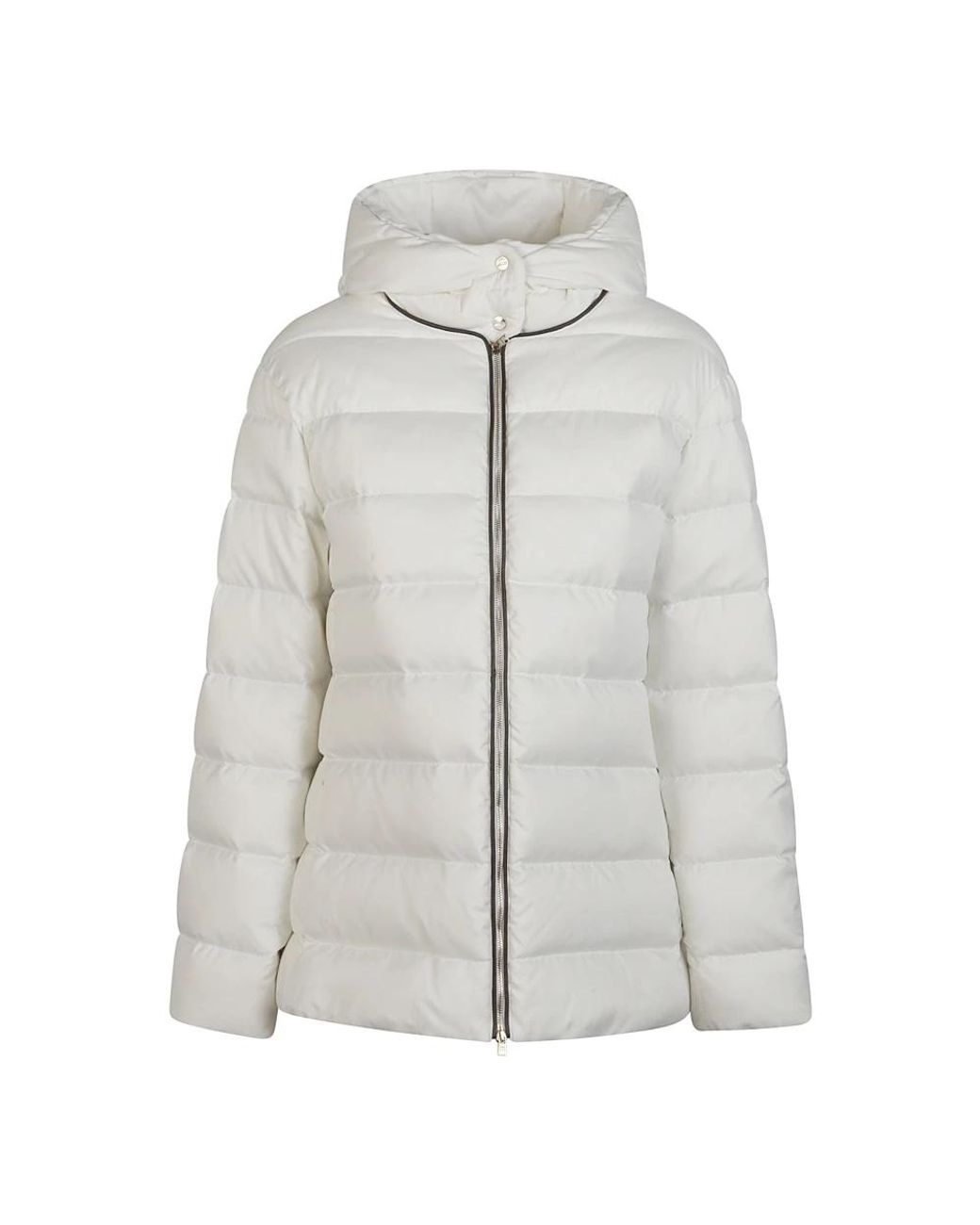Herno Jassen ,Wit ,Leer Arendelle Down Jacket in het Gray