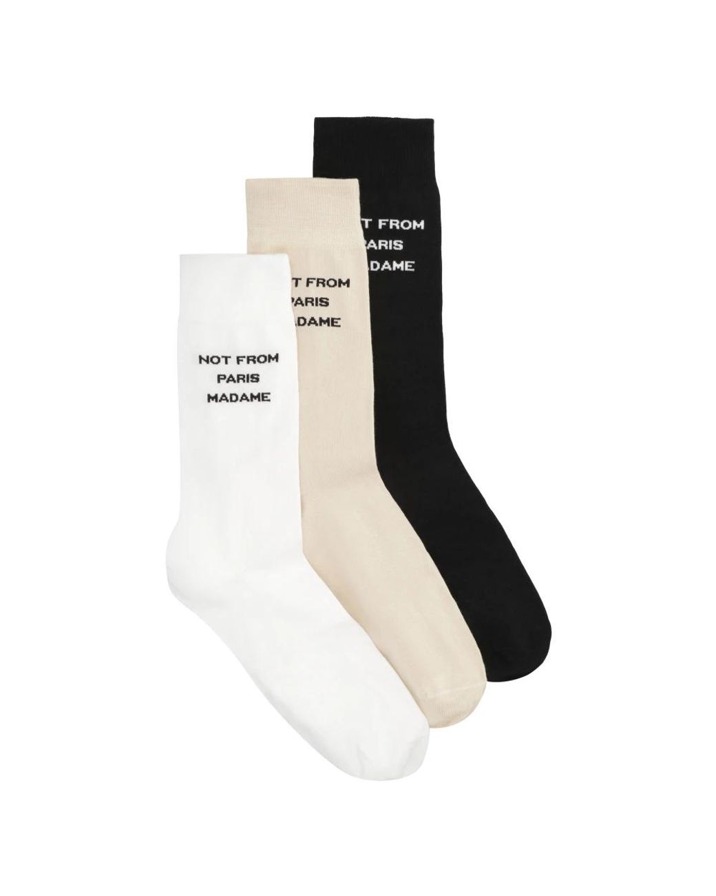 Drole de Monsieur Black Socks for men