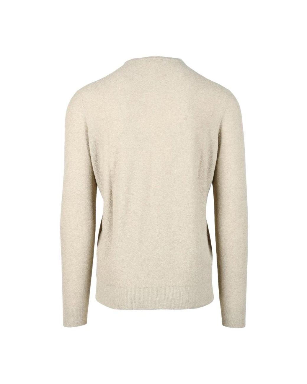 FILIPPO DE LAURENTIIS Natural Round-Neck Knitwear for men