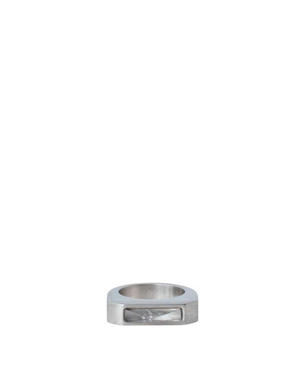 Rick Owens Metallic Pyramid Palladium Messing Ring