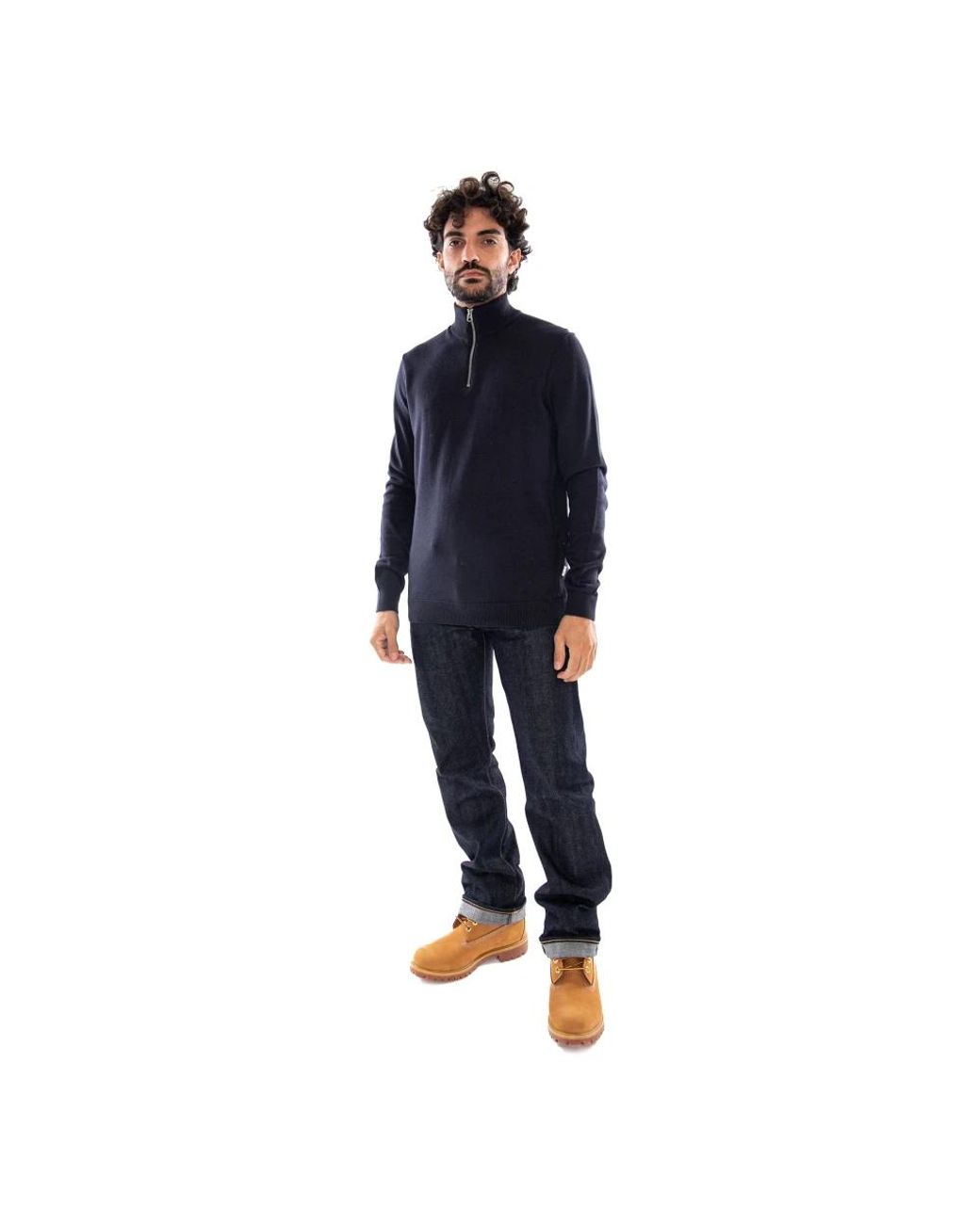 Turtlenecks Only & Sons de hombre de color Blue