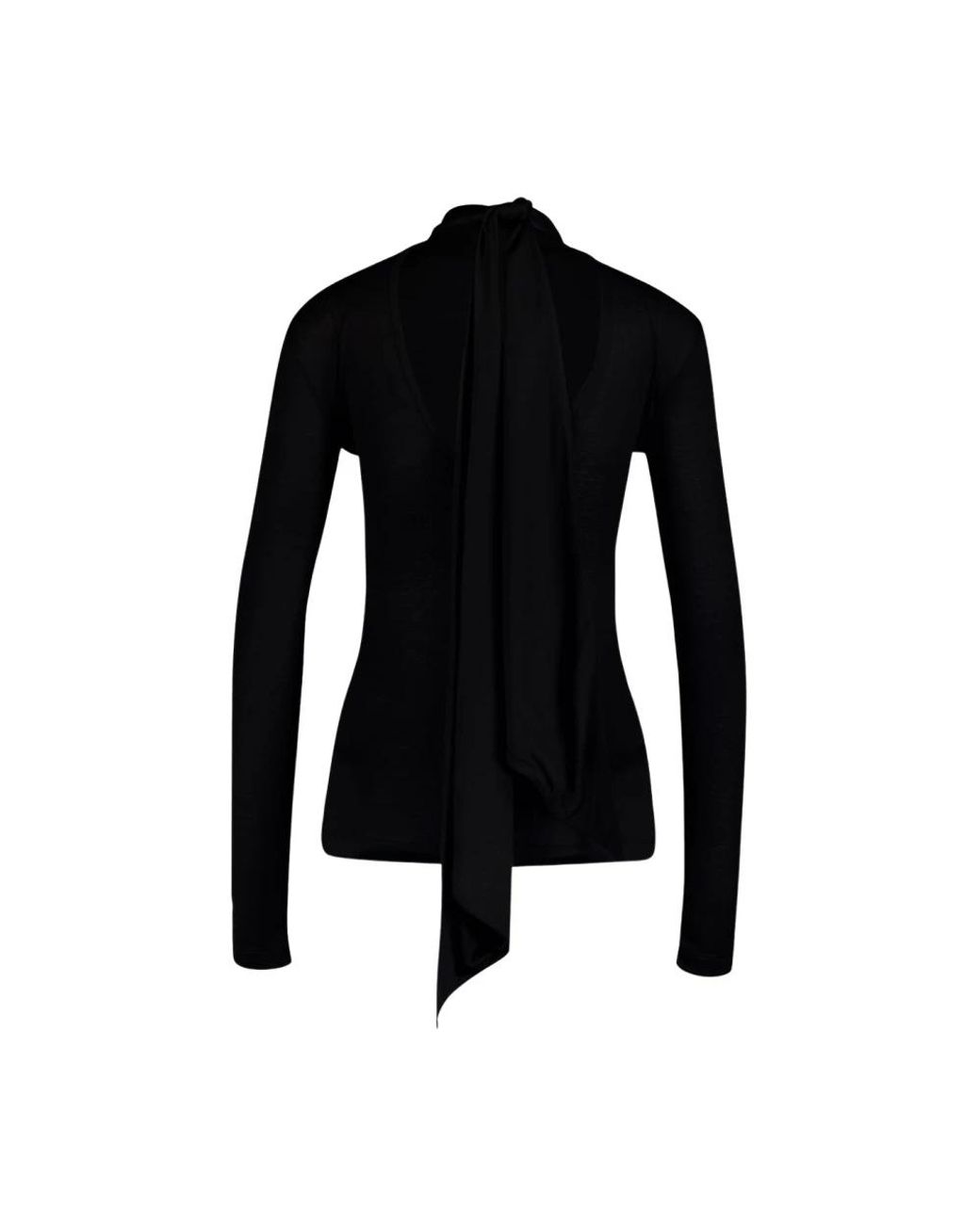 Ferragamo Black Long Sleeve T-Shirts