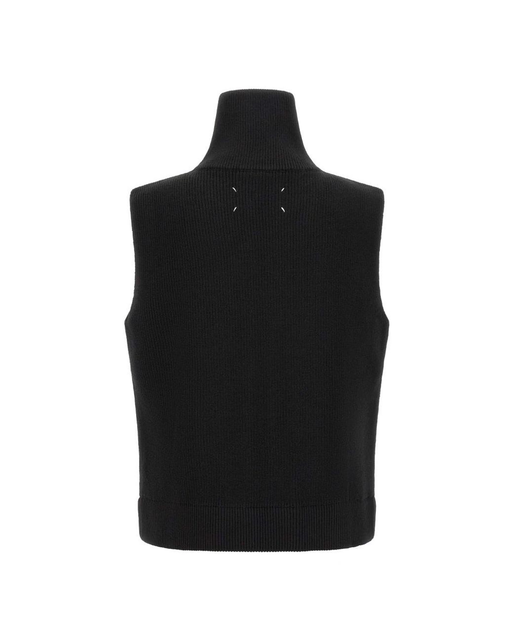 Maison Margiela Black Sleeveless Jumpers for men