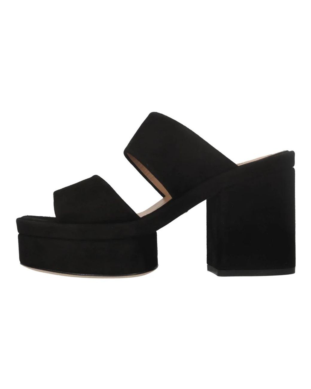 Chloé Black Heeled Mules