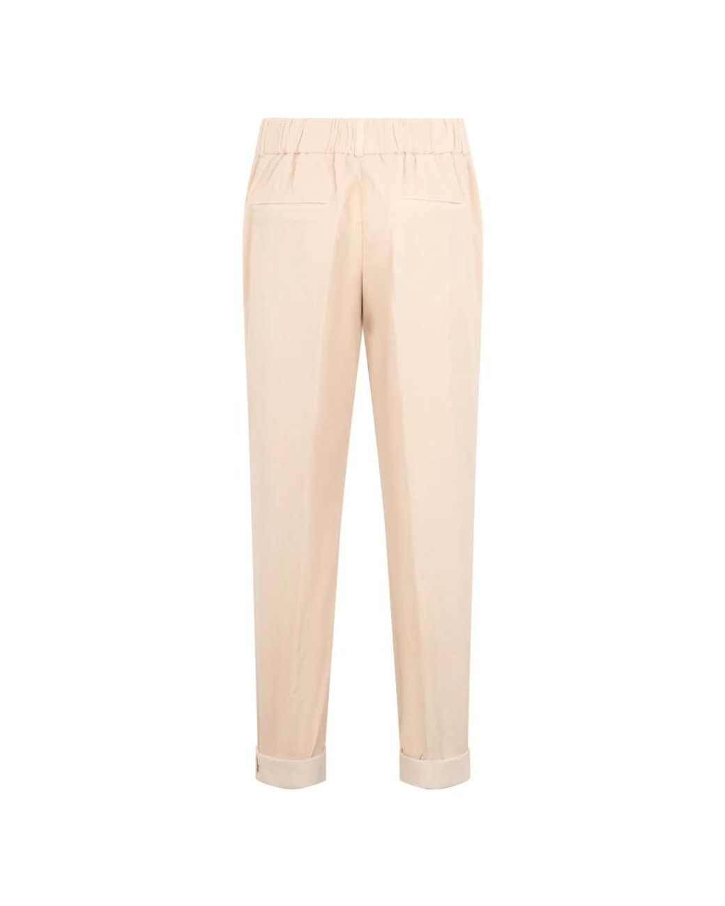 Peserico Natural Cropped Trousers