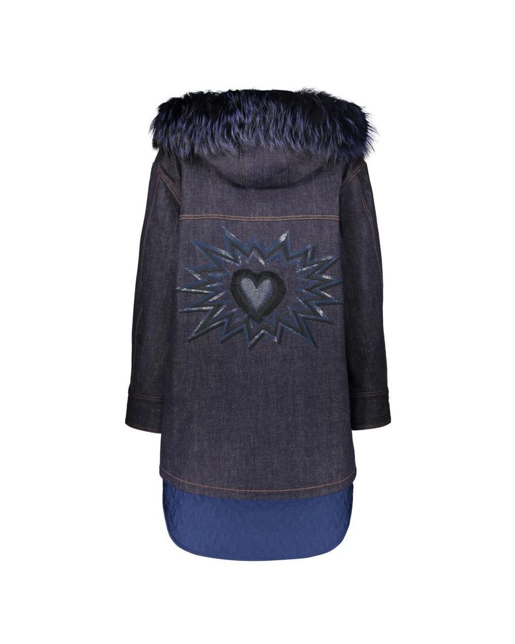 Fendi Blue Parkas