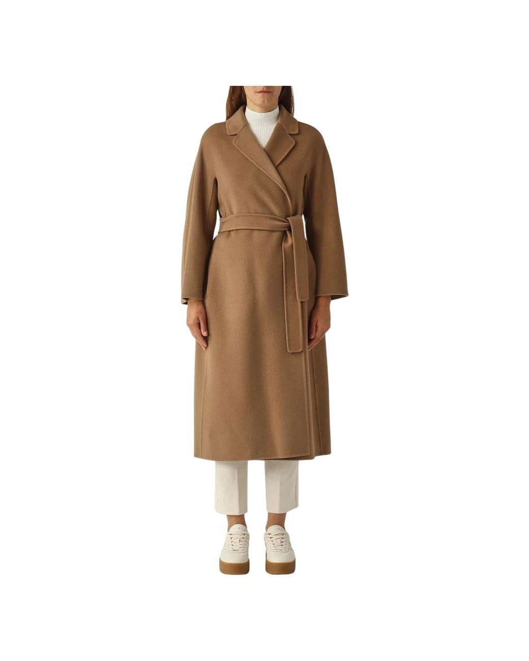 Max Mara Brown Belted Coats