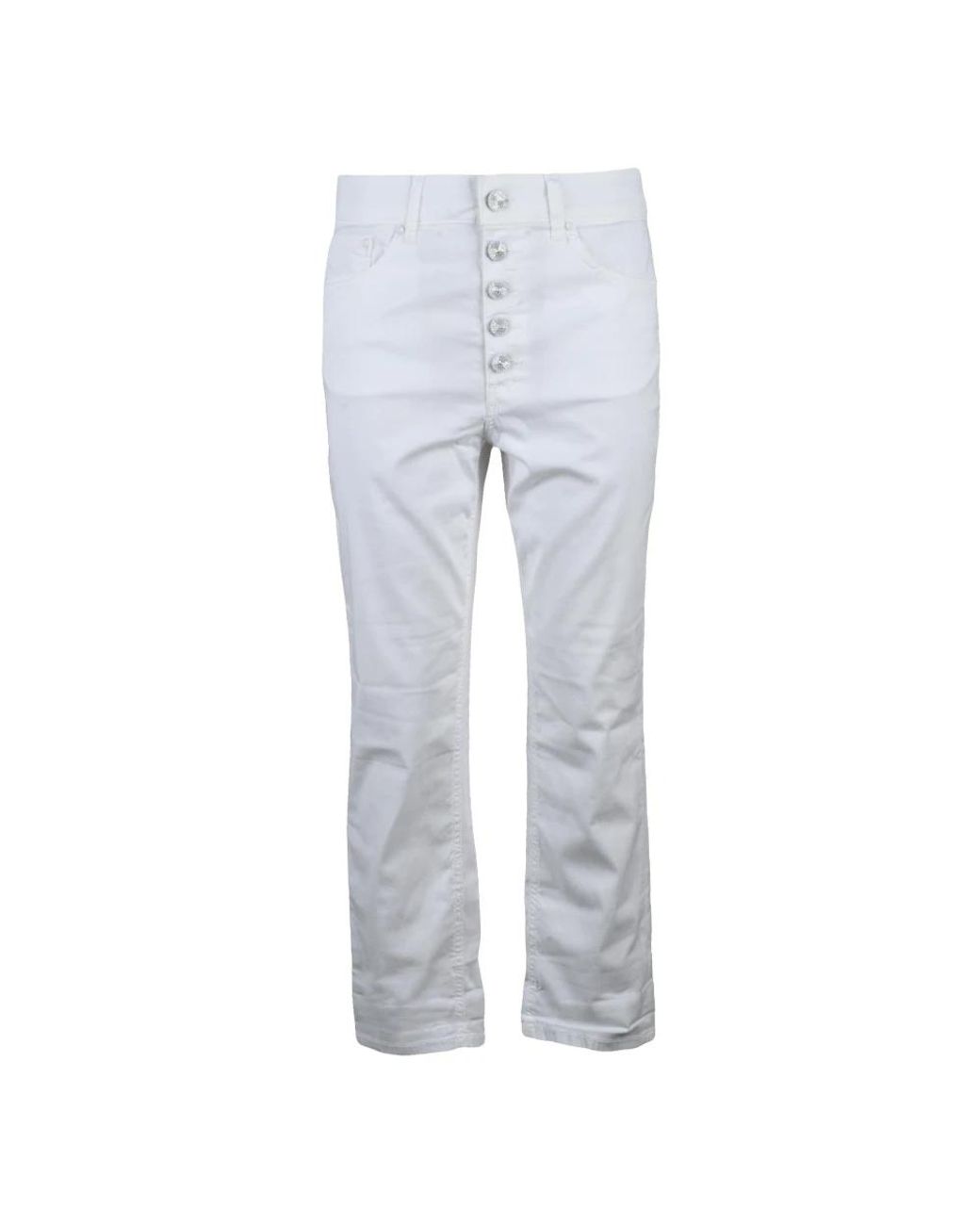 Dondup Gray Cropped Jeans