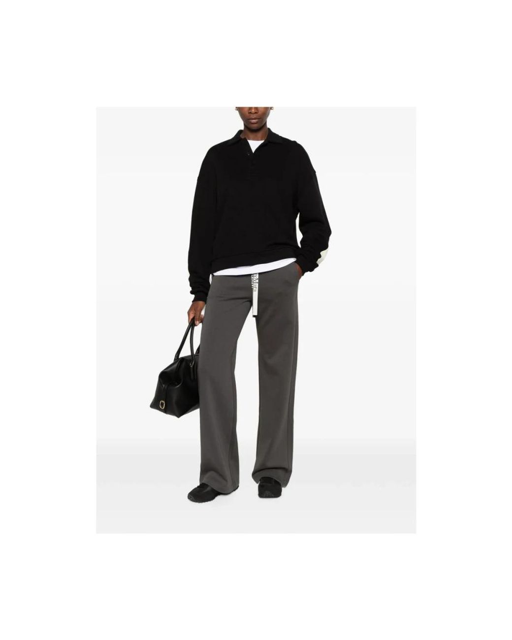 Max Mara Gray Wide Trousers