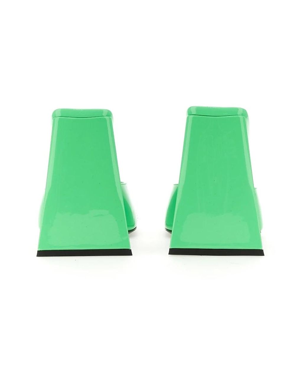 The Attico Green Heeled Mules