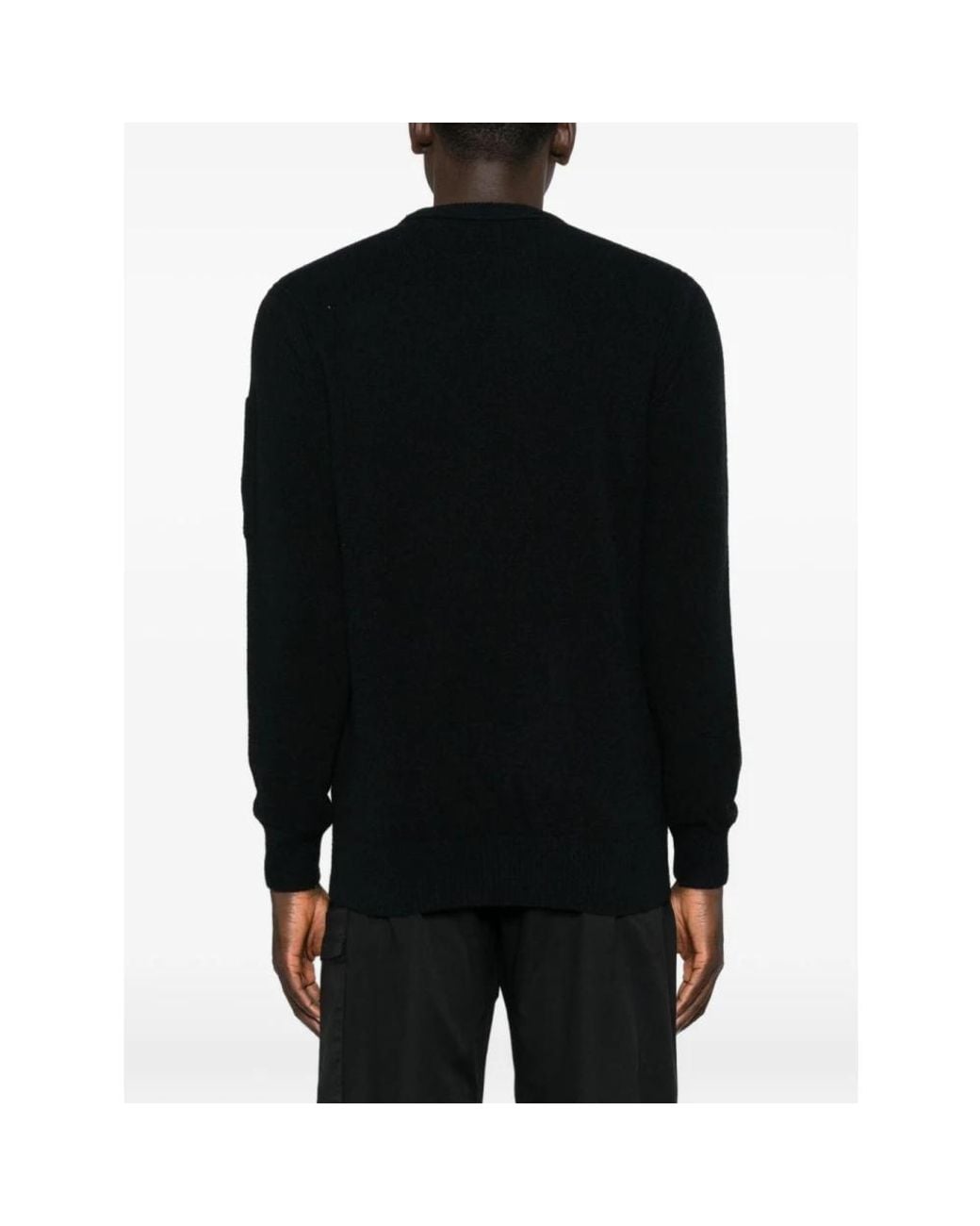 C P Company Black Round-Neck Knitwear for men
