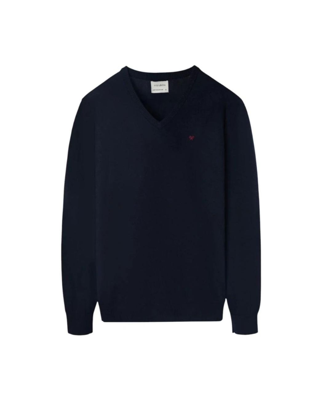 Silbon Blue V-Neck Knitwear for men