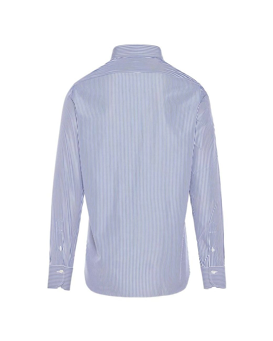 Finamore 1925 Blue Formal Shirts for men