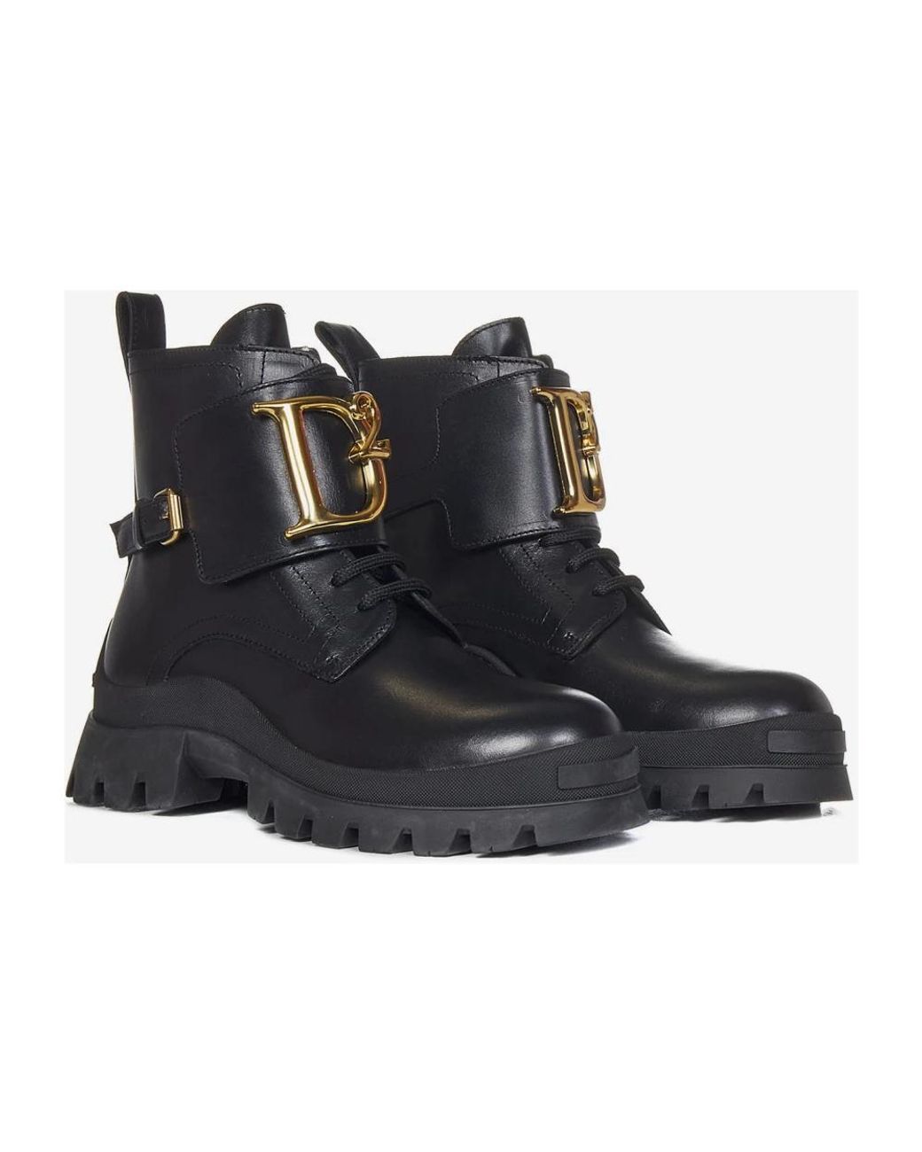 Lace-Up Boots DSquared² en coloris Black
