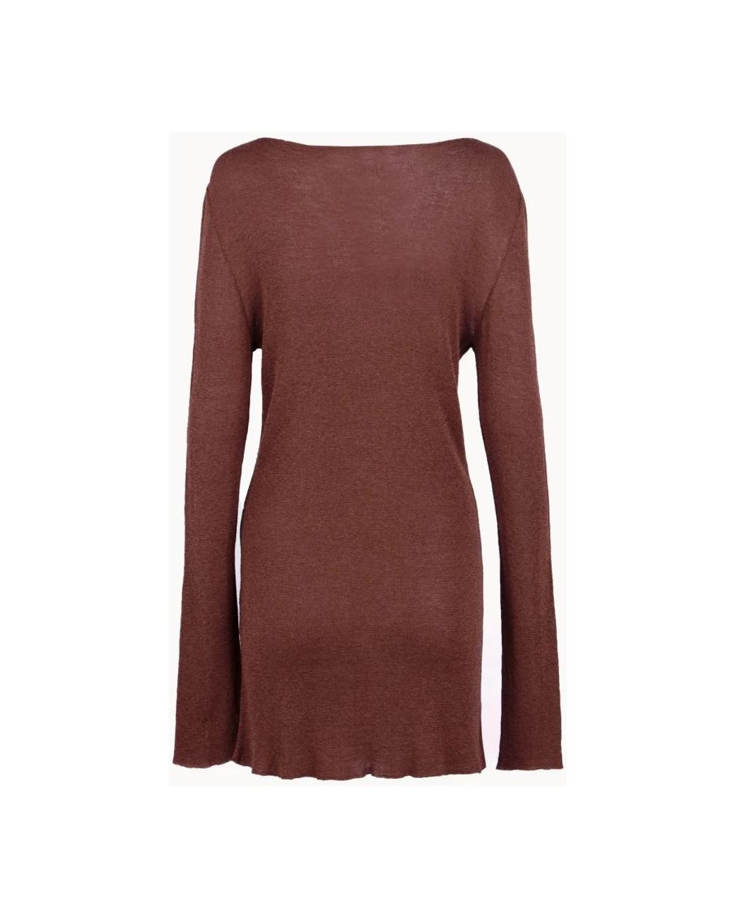 Cortana Purple Round-Neck Knitwear