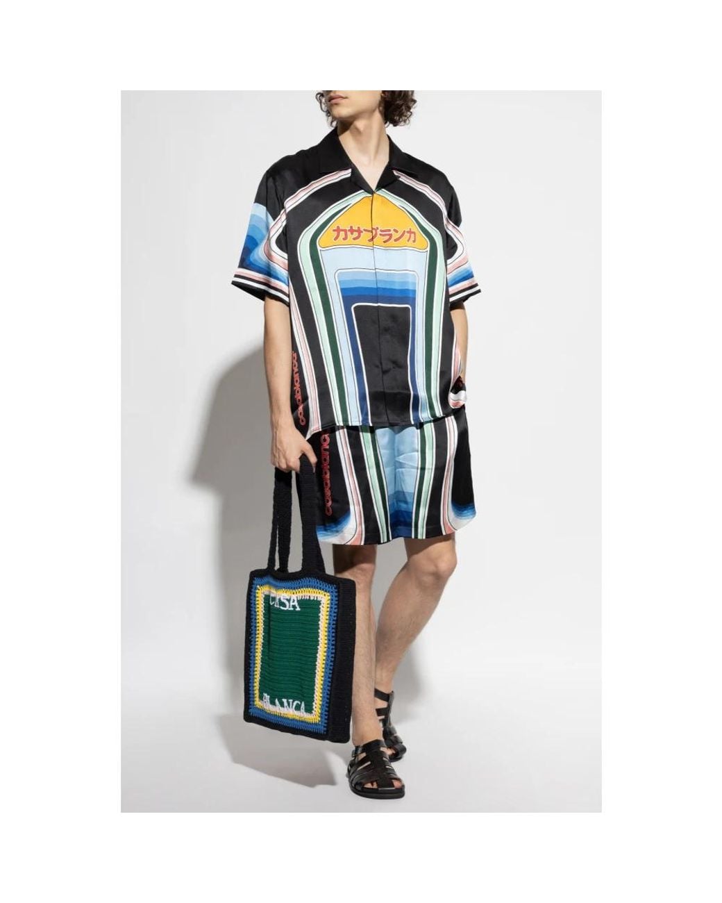 Short Sleeve Shirts Casablanca pour homme en coloris Blue