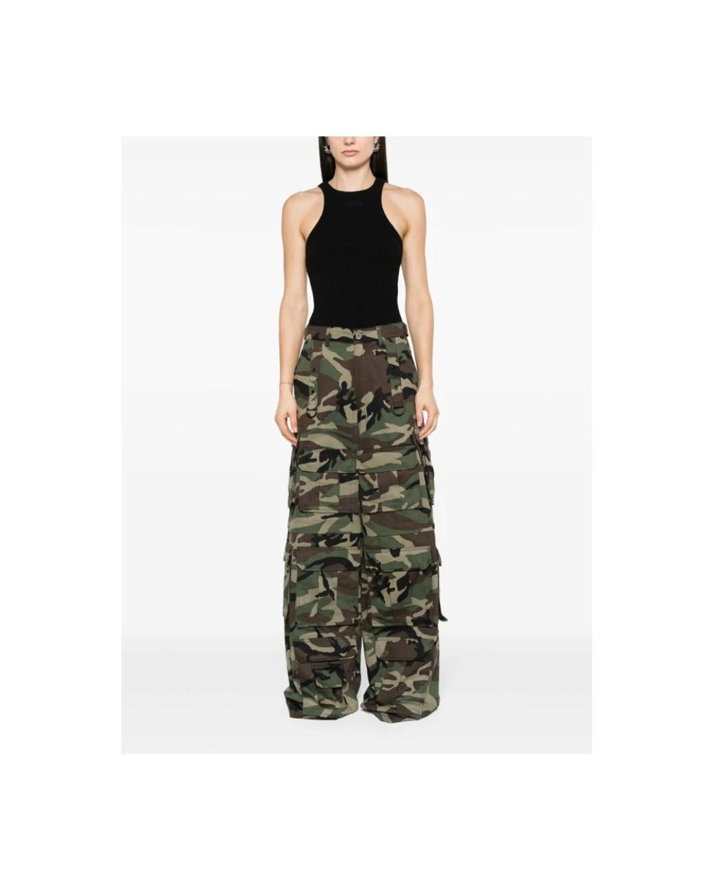 Vetements Black Sleeveless Tops