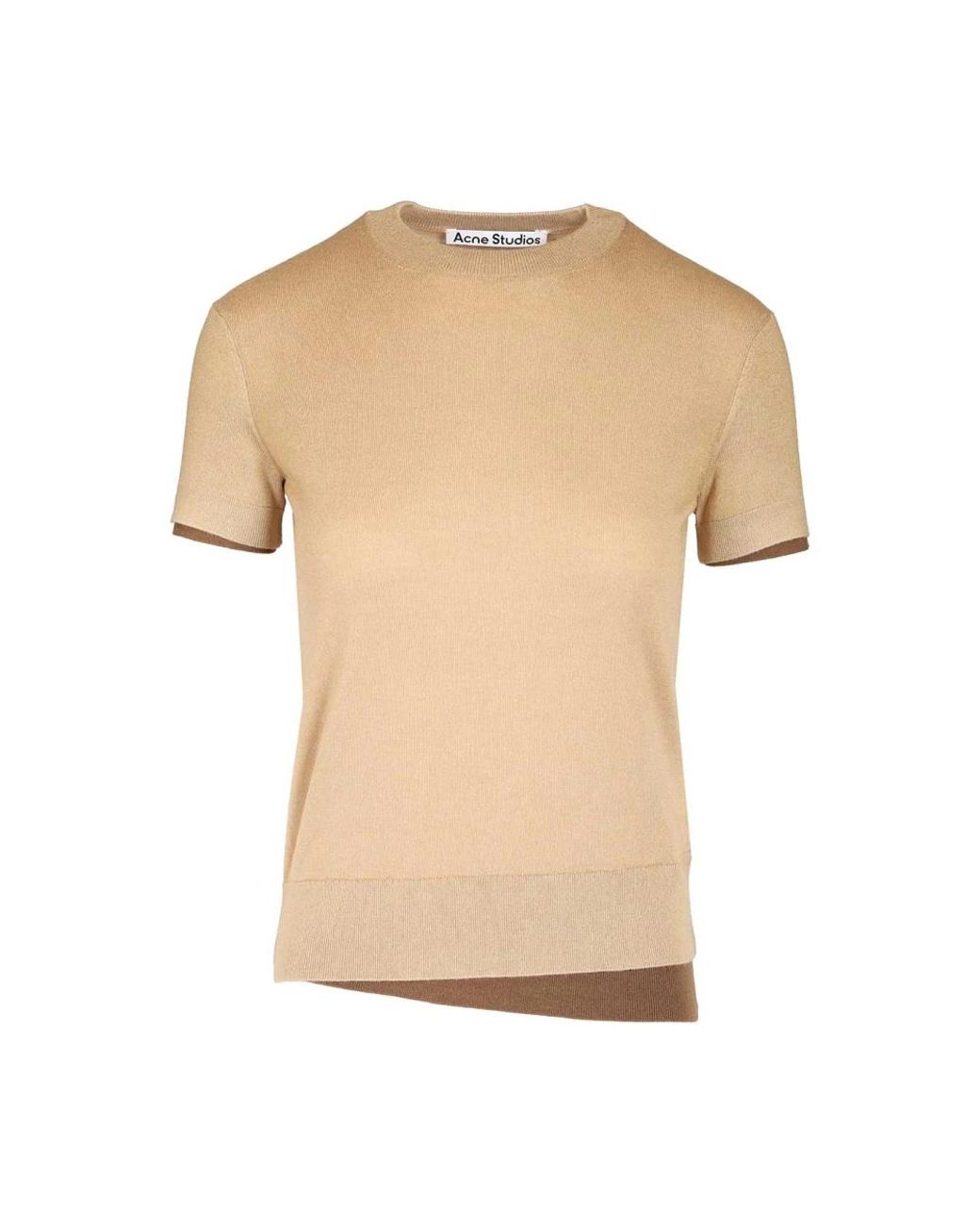 Acne Natural Round-Neck Knitwear