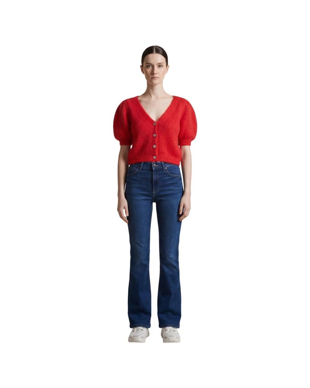 Cardigans American Dreams de color Red