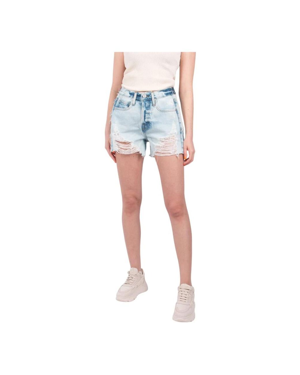 FRAME Blue Denim Shorts