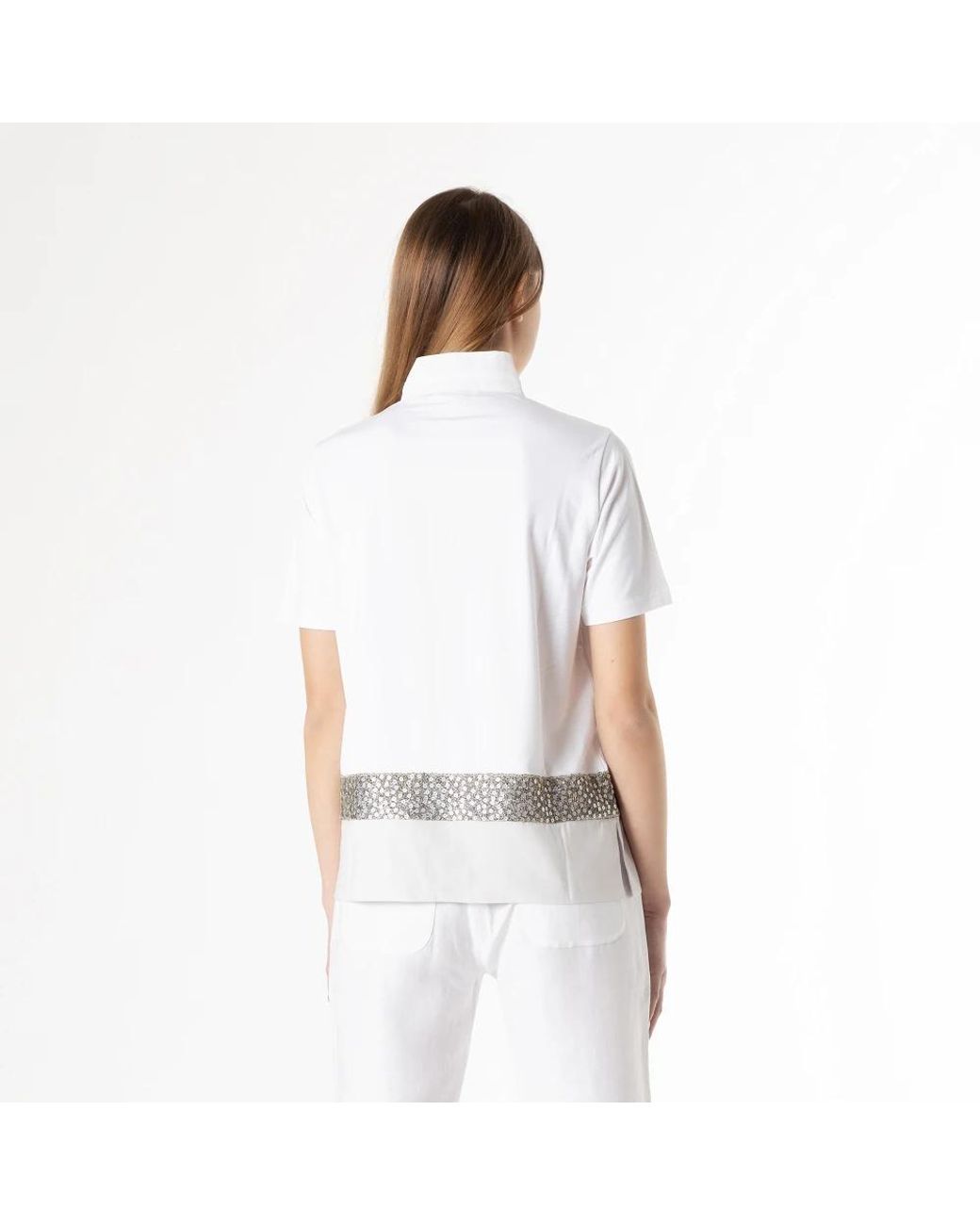 Le Tricot Perugia White Polo Shirts