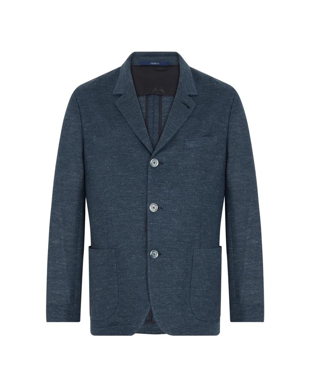 Fedeli Blue Blazers for men